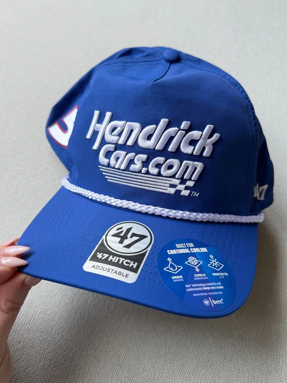 Blue ‘47 Hitch HendrickCars.com Kyle Larson Fairway Adjustable Hitch Hat Unisex - Picture 2 of 6